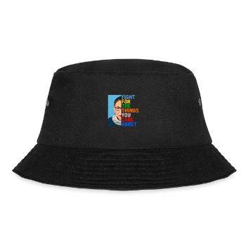 RBG - Fight For The Things - Rights & Equality - Bucket Hat - black - Front - Lela (165cm)