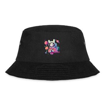 Kaninchen Astronaut Raum Astronomie Astronaut Kani - Bucket Hat - Schwarz - Vorne - Lela (165cm)