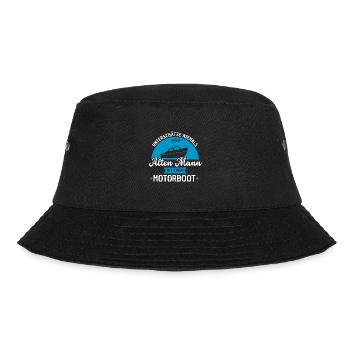 Bootsfahrer Bootfahren Motorboot Sportboot Boot - Bucket Hat - Schwarz - Vorne - Lela (165cm)