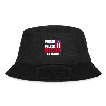 Puerto Rico | Puerto Ricaner Flagge Geschenkideen - Bucket Hat - Schwarz - Vorne - Lela (165cm)