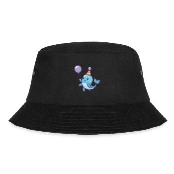 Wal Geburtstag Baby - Bucket Hat - Schwarz - Vorne - Lela (165cm)