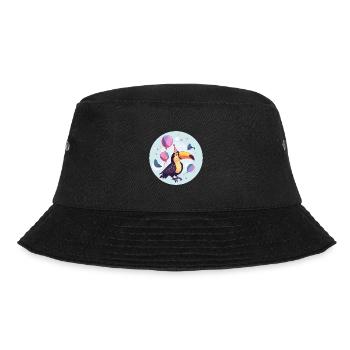 Toucan Bird Birthday Baby - Bucket Hat - black - Front - Lela (165cm)