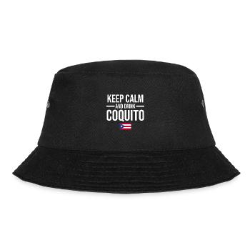Puerto Rico | Puerto Ricaner Flagge Geschenkideen - Bucket Hat - Schwarz - Vorne - Lela (165cm)