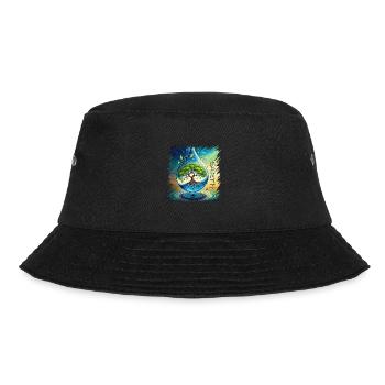 Baum des Lebens Erde Frieden Lebensbaum - Bucket Hat - Schwarz - Vorne - Lela (165cm)