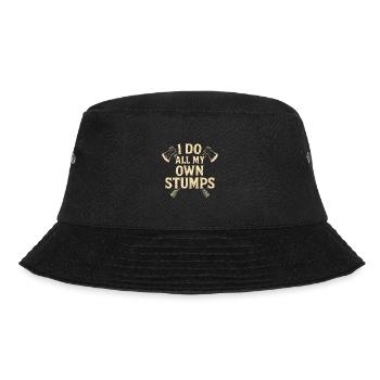 Ich mache alle meine eigenen Stümpfe - Bucket Hat - Schwarz - Vorne - Lela (165cm)