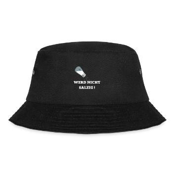 WERD NICHT SALZIG GAMING TSHIRT - Bucket Hat - Schwarz - Vorne - Lela (165cm)