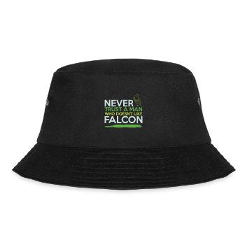 falknerei cooler spruch - Bucket Hat - Schwarz - Vorne - Lela (165cm)