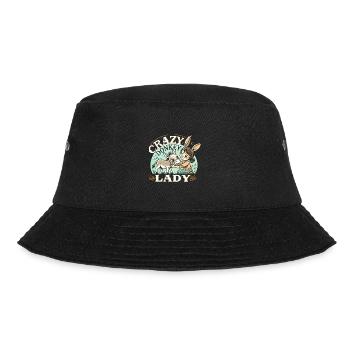 Verrückte Eseldame - Bucket Hat - Schwarz - Vorne - Lela (165cm)