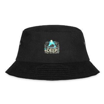 Sporttauchen - Wir mögen es tief - Bucket Hat - Schwarz - Vorne - Lela (165cm)
