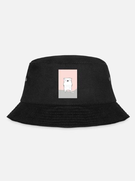 Eisbären Untersetzer - Bucket Hat - Schwarz
