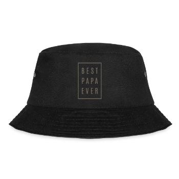 Best Papa Ever Tees Gift! - Bucket Hat - black - Front - Lela (165cm)