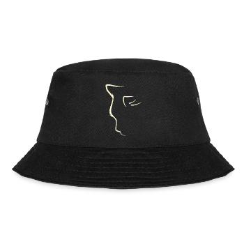 Cat silhouette I cat t shirt - Bucket Hat - black - Front - Lela (165cm)
