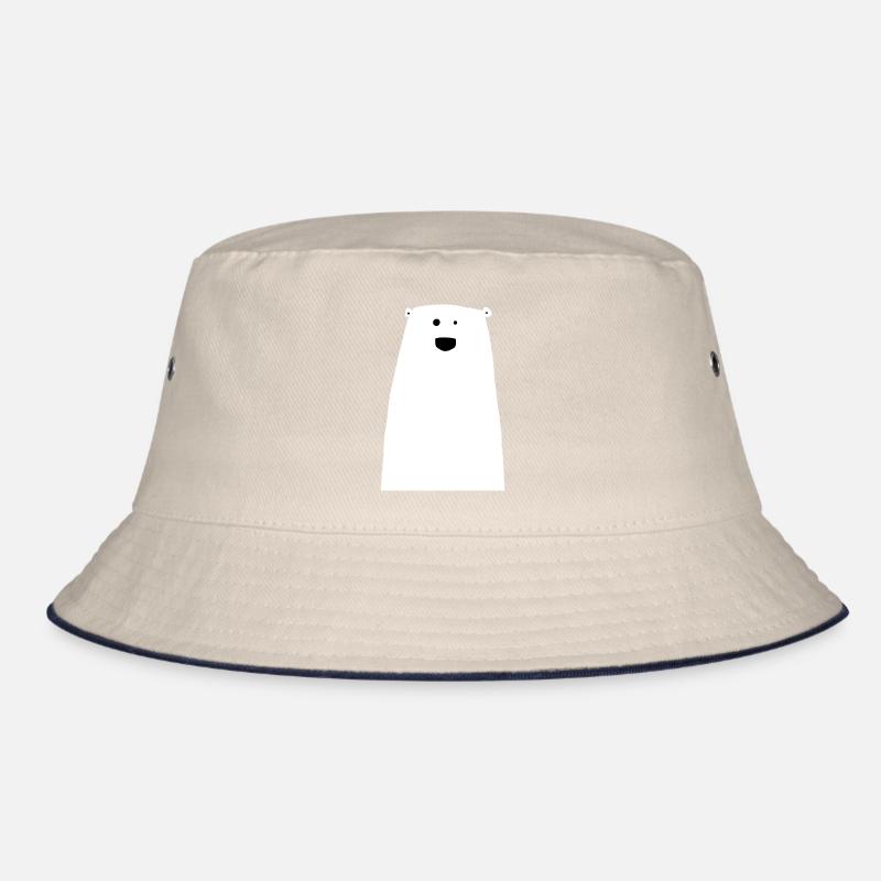 Freundliche Eisbär Zeichnung Bucket Hat