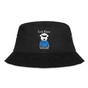 Erste Klasse voraus! - Bucket Hat - Schwarz - Vorne - Lela (165cm)