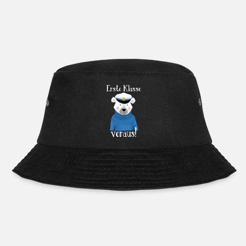 Erste Klasse voraus! - Bucket Hat - Schwarz