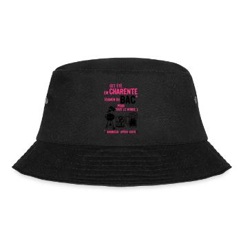 Charente Aperitif Fach Grill zubereitet Bier - Bucket Hat - Schwarz - Vorne - Lela (165cm)