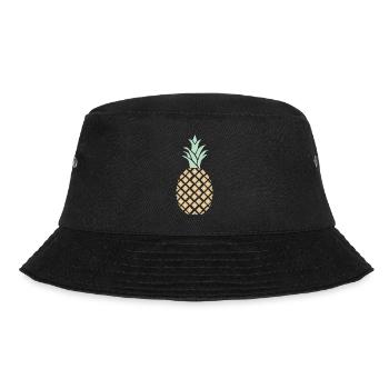 Pineapple with pattern - Bucket Hat - black - Front - Lela (165cm)