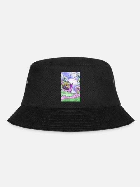 Snail - Bucket Hat - black