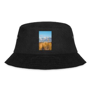 Lighthouse Rostock Warnemünde Dunes Poster - Bucket Hat - black - Front - Lela (165cm)