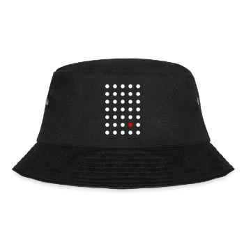 Grille à points blanches avec un solitaire rouge - Bob - noir - Devant - Lela (165cm)