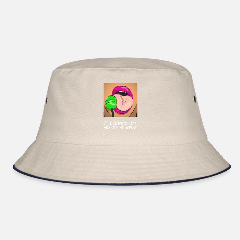 I licked it so it’s mine Sexy Lollipop Licking Bucket Hat