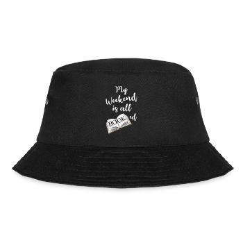 My Weekend is All Booked nerdy saying - Bucket Hat - Schwarz - Vorne - Lela (165cm)