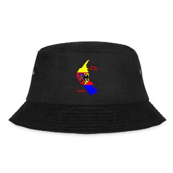 Amrum Nordsee Insel Urlaub - Bucket Hat - Schwarz - Vorne - Lela (165cm)