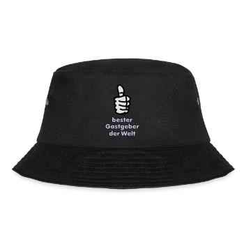 Vektorgrafik bester Gastgeber der Welt - Bucket Hat - Schwarz - Vorne - Lela (165cm)