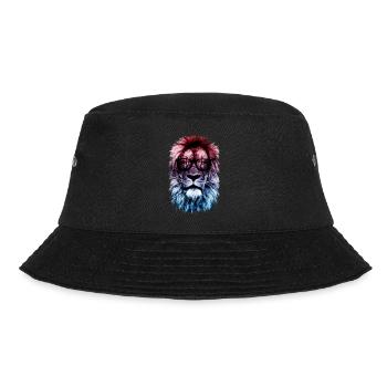 Lion hipster - Bucket Hat - black - Front - Lela (165cm)