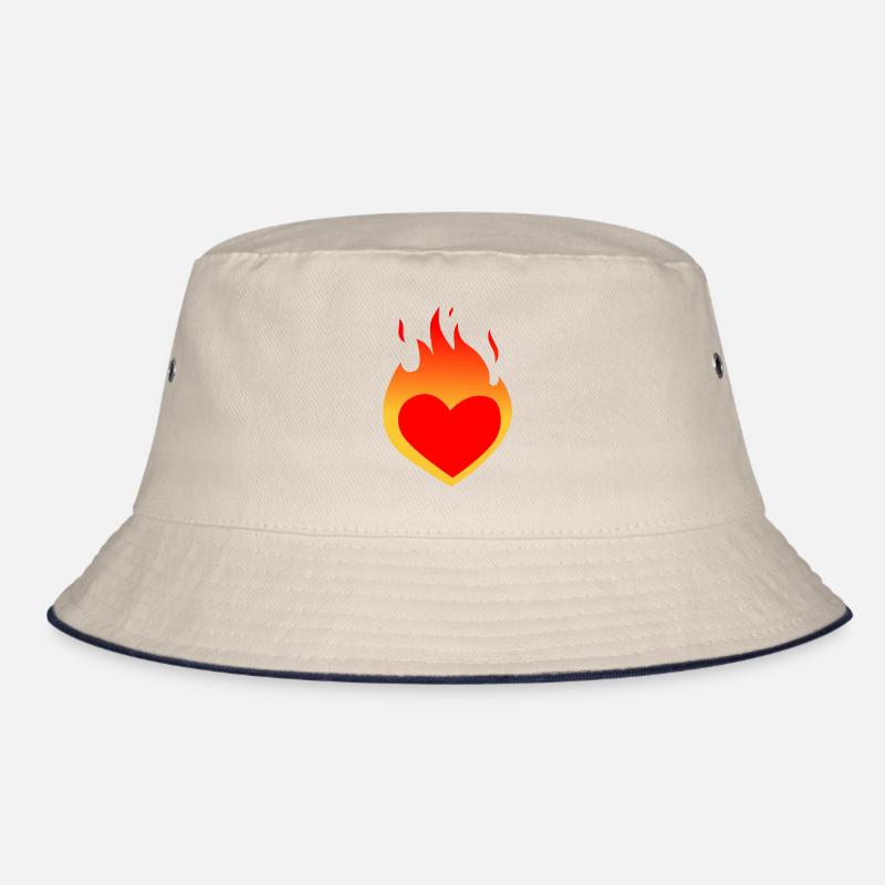 Brennendes Herz Bucket Hat