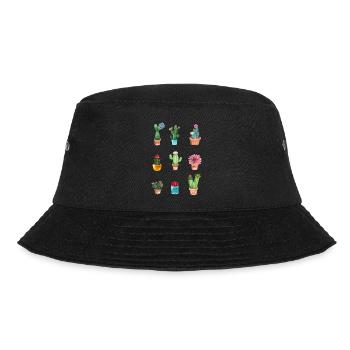 Kaktus - Bucket Hat - Schwarz - Vorne - Lela (165cm)