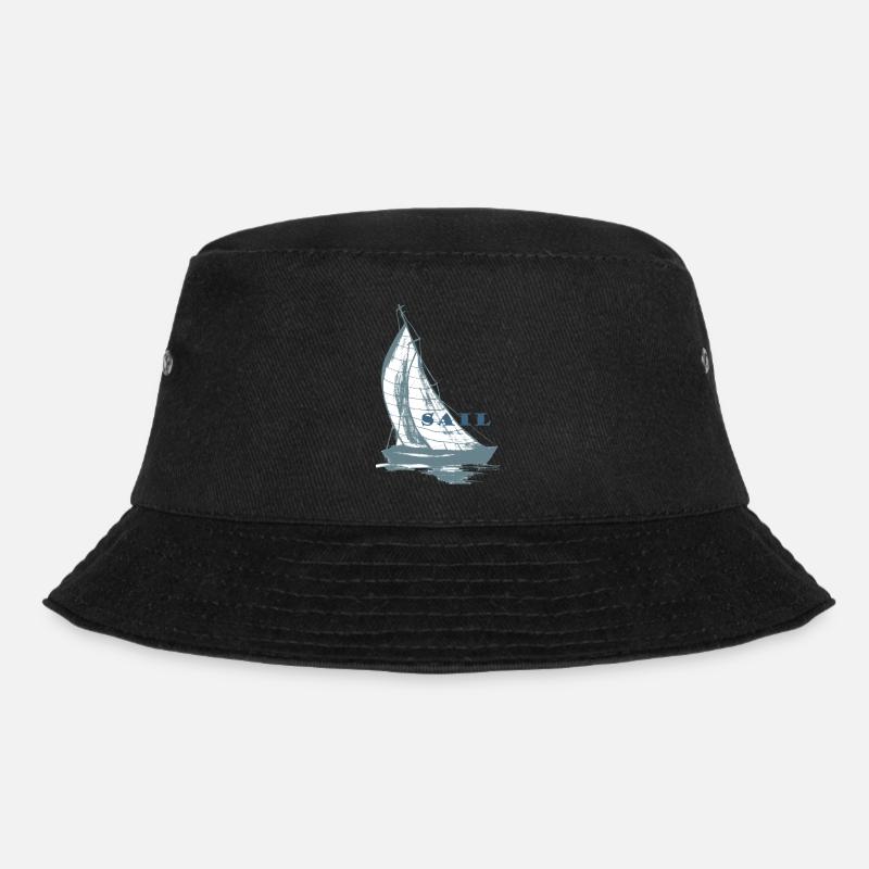 Segelboot,Meer,Geschenk,maritim,cool,trend, - Bucket Hat - Schwarz