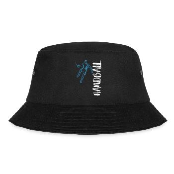 Handball Sports Trainer Hobby Saying Gift - Bucket Hat - black - Front - Lela (165cm)