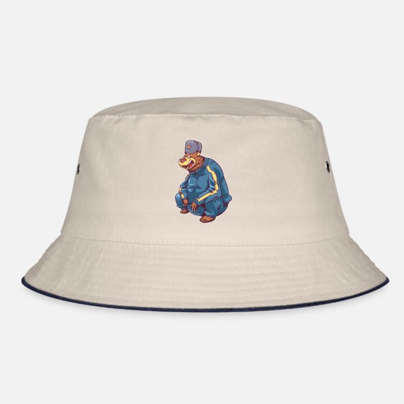 Bear makes the Russian stool gift for a Bucket Hat