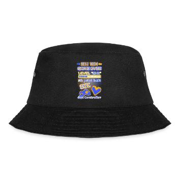 ICH BIN GAME OVER - jetzt hält SIE den Controller - Bucket Hat - Schwarz - Vorne - Lela (165cm)