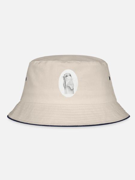 Otter Oval - Bucket Hat - Natur/Navy - Vorne