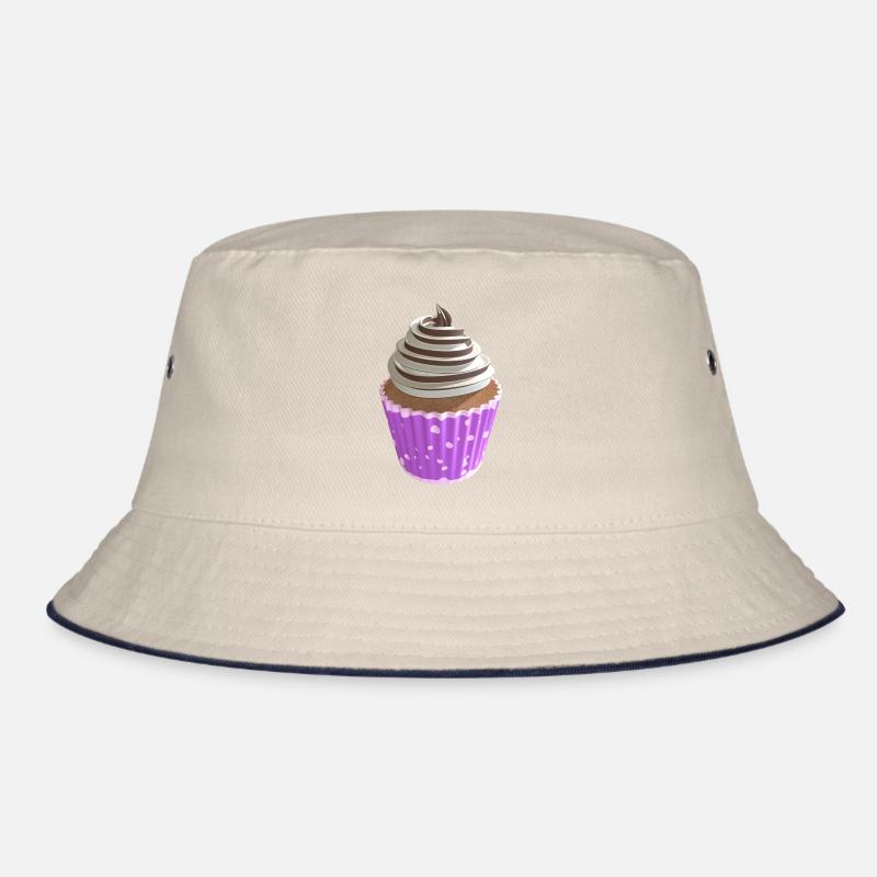 Cupcake Vanilla and Chocolate Bucket Hat