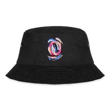 Buchstabe "O" - Bucket Hat - Schwarz - Vorne - Lela (165cm)