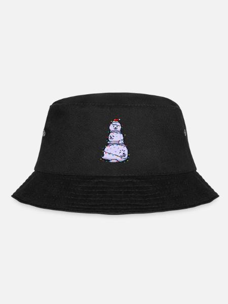 Chonky Seal Bonhomme de neige Lumières de Noël Pixel Art - Bob - noir