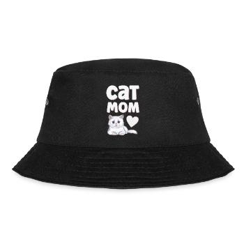 Katze Katzen - Bucket Hat - Schwarz - Vorne - Lela (165cm)