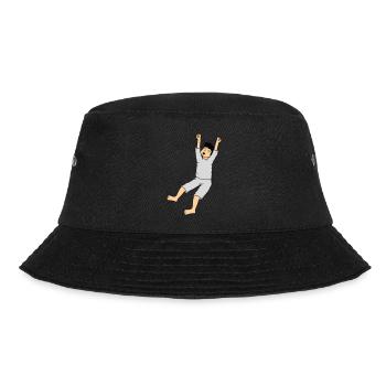 Mann im Schlafanzug - Bucket Hat - Schwarz - Vorne - Lela (165cm)
