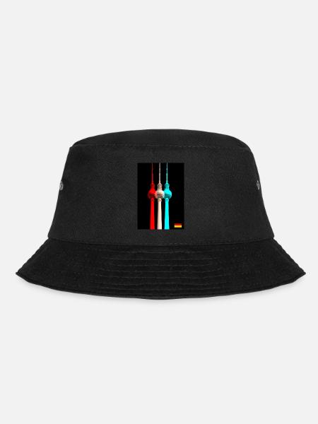 Berliner Fernsehturm - Bucket Hat - Schwarz