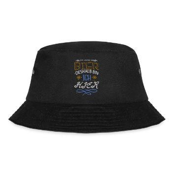 malz feiern trinken haustier kneipensport cool - Bucket Hat - Schwarz - Vorne - Lela (165cm)