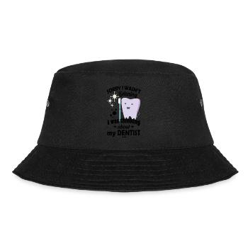 Zahnarzt Dentist Zahnbürste Kinder Baby Geschenk - Bucket Hat - Schwarz - Vorne - Lela (165cm)