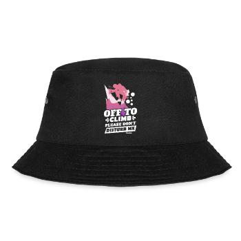 Klettern Berg Alpen Natur Klettersport Geschenk - Bucket Hat - Schwarz - Vorne - Lela (165cm)