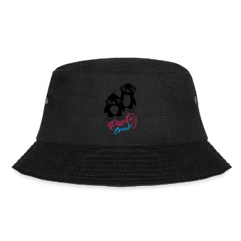 Pinguin Freunde Party Crew - Bucket Hat - Schwarz - Vorne - Lela (165cm)