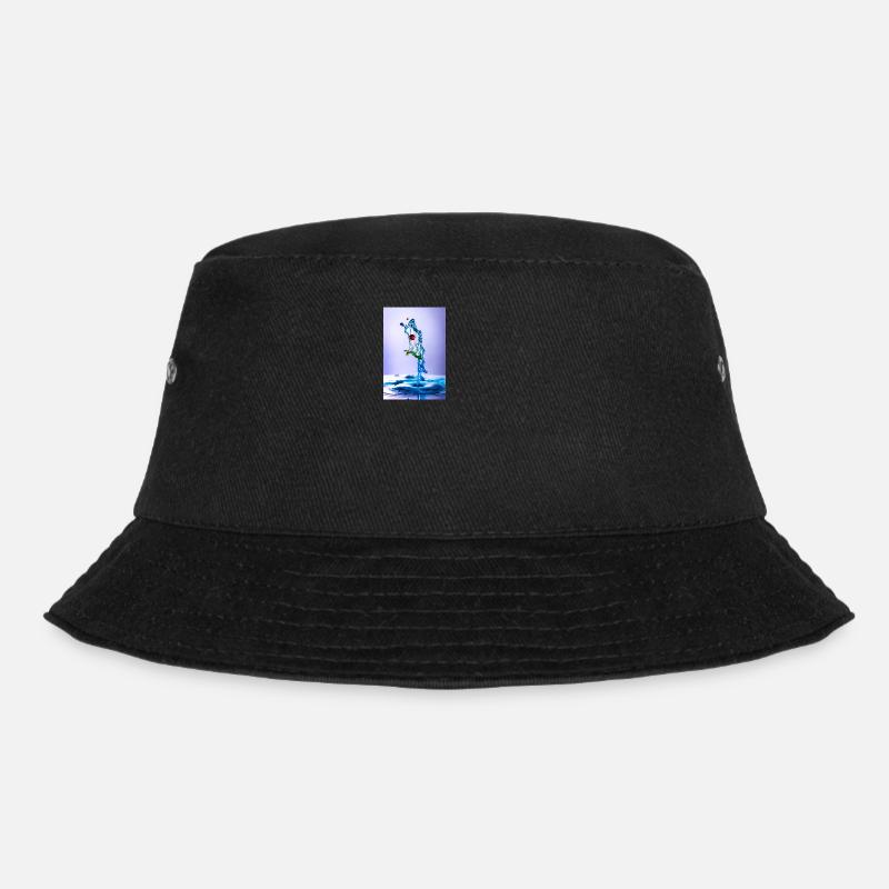 fish - Bucket Hat - black