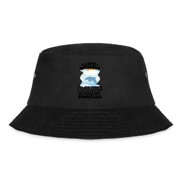 Delfin - Bucket Hat - Schwarz - Vorne - Lela (165cm)