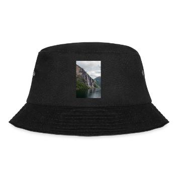 Seven Sisters Waterfall at the Geiranger fjords - Bucket Hat - Schwarz - Vorne - Lela (165cm)