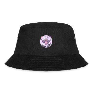 Feeling Batty. Pastel Vampire Cat. - Bucket Hat - black - Front - Lela (165cm)